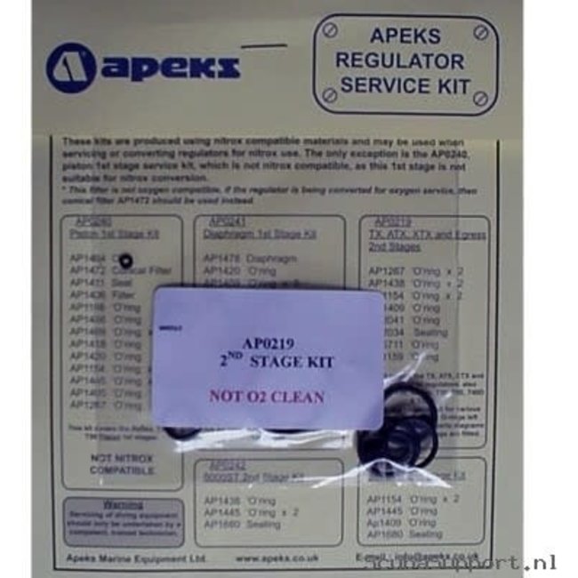 Apeks Service Kit RS135111 Zweite Stufe