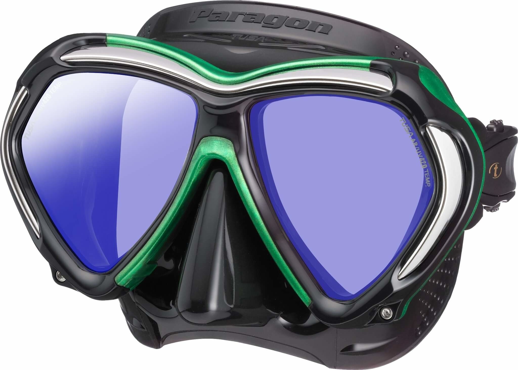 tusa paragon m2001sqb duikmasker groen zwart