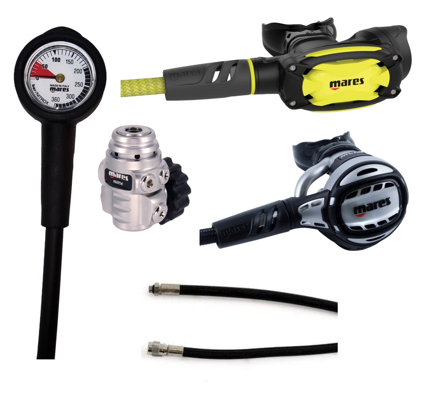 Mares Atlas 62x + SXS Octo + MR1 SPG + Miflex Hose Set | Lucas Divestore