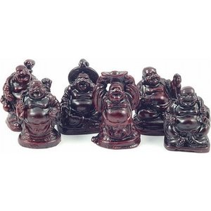 Chinese rode mini boeddha 3 cm | eenbeetjegeluk.nl