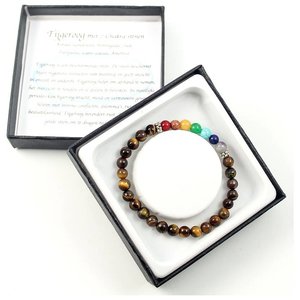 Tijgeroog edelsteen armband met chakra kralen  | eenbeetjegeluk.nl