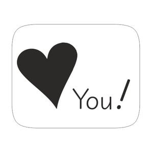 Mini Art Sticker Love you | eenbeetjegeluk.nl