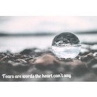 Kaart 'Tears are words the heart can't say'