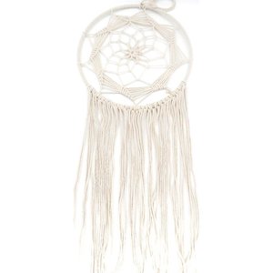 Creme touw macrame dromenvanger 30 cm | eenbeetjegeluk.nl