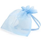 LICHTBLAUW organza zakje 7 x 9 cm