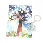 Kaart met de tree of life met een sleutelhanger tree of life