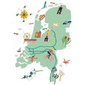 Zintenz Kaart van Nederland - kaart van zintenz | eenbeetjegeluk.nl