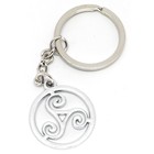 Sleutelhanger met een triskel of triskelion