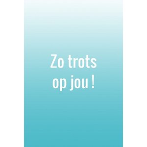 Mini kaartje 'zo trots op jou' met envelopje | eenbeetjegeluk.nl