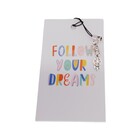 Kaartje follow  your dreams met mini dromenvangertje