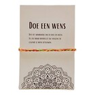 Doe een wens armbandje - kaartje met kadootje