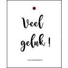 Cadeaulabel Veel geluk