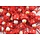 Gelukspoppetje paddestoel 1,5 cm rood met witte stippen aan koordje