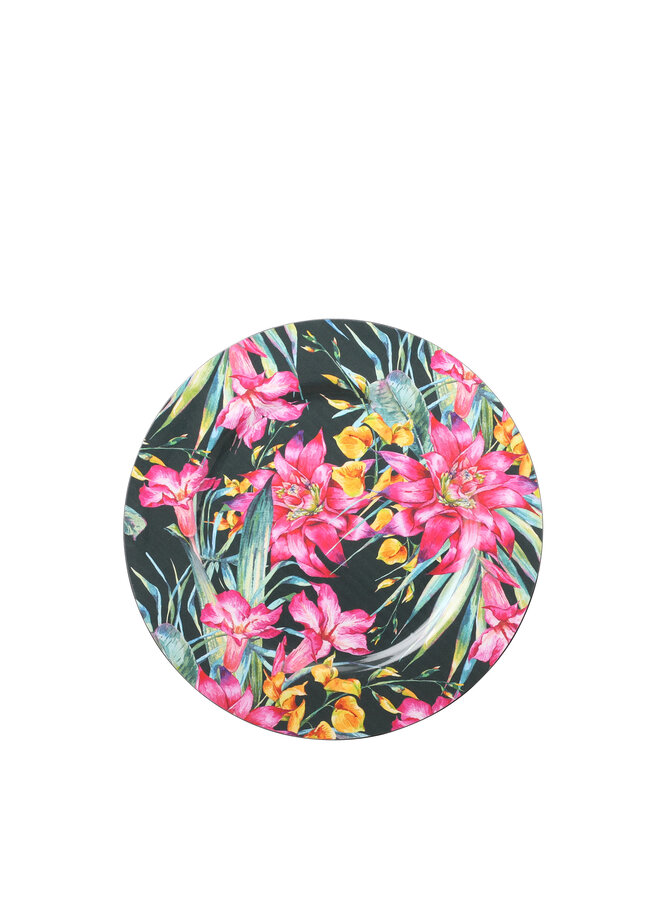 1073586 Decoration plate flowers pink