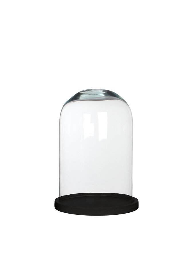 1070565 Hella bell jar glass on plate black