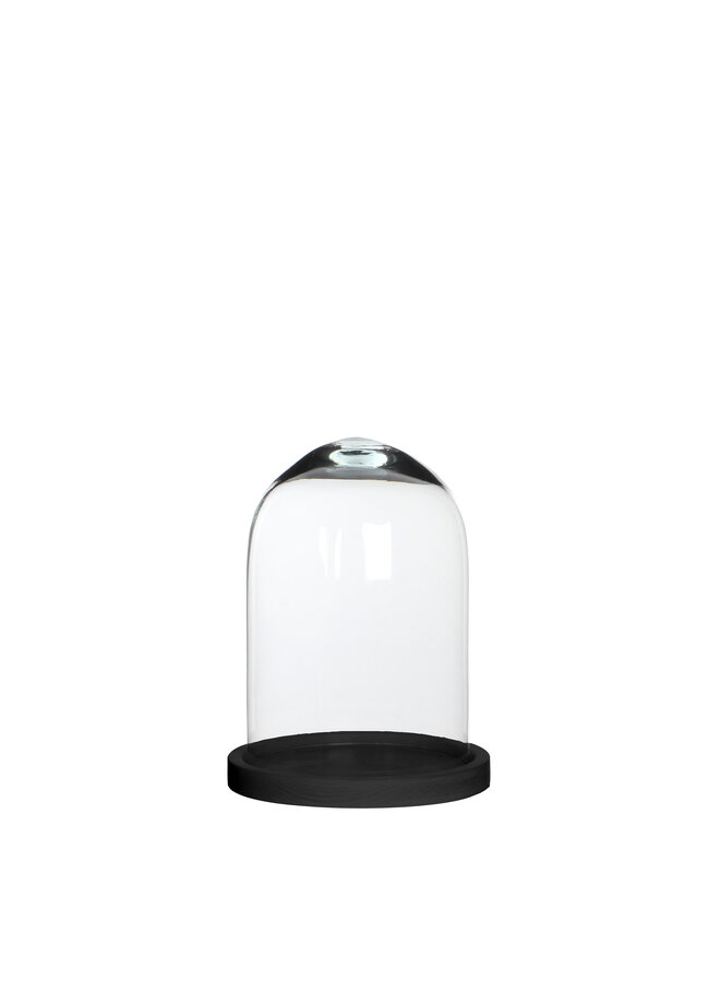 1070563 Hella bell jar glass on plate black