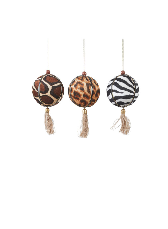 Ornament brown Zebra Tiger Giraf