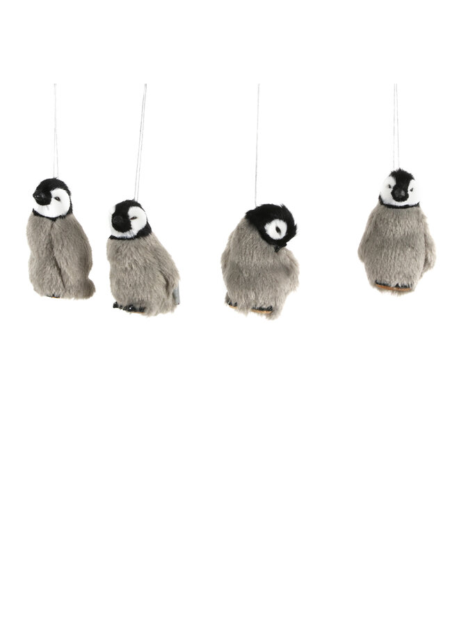 Ornament penguin grey