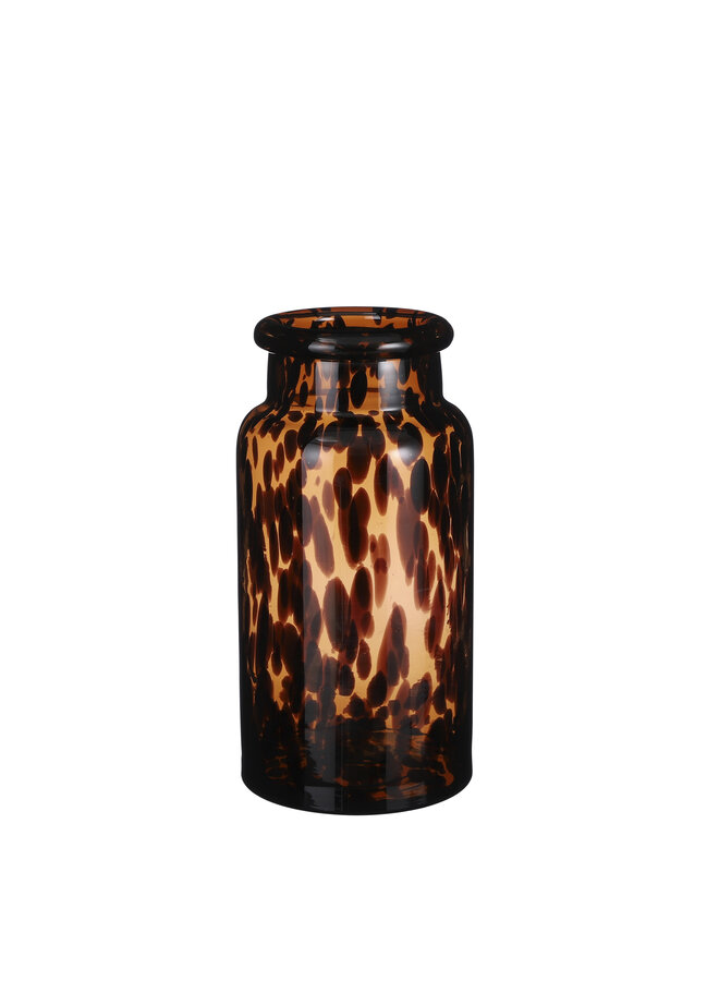 Tiger vase brown