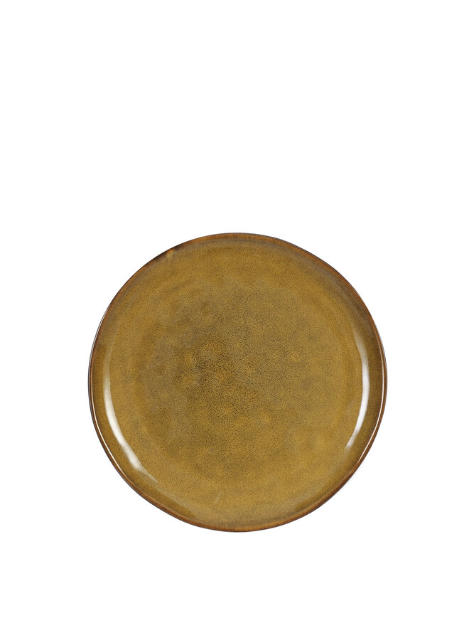 Tabo breakfast plate ocher