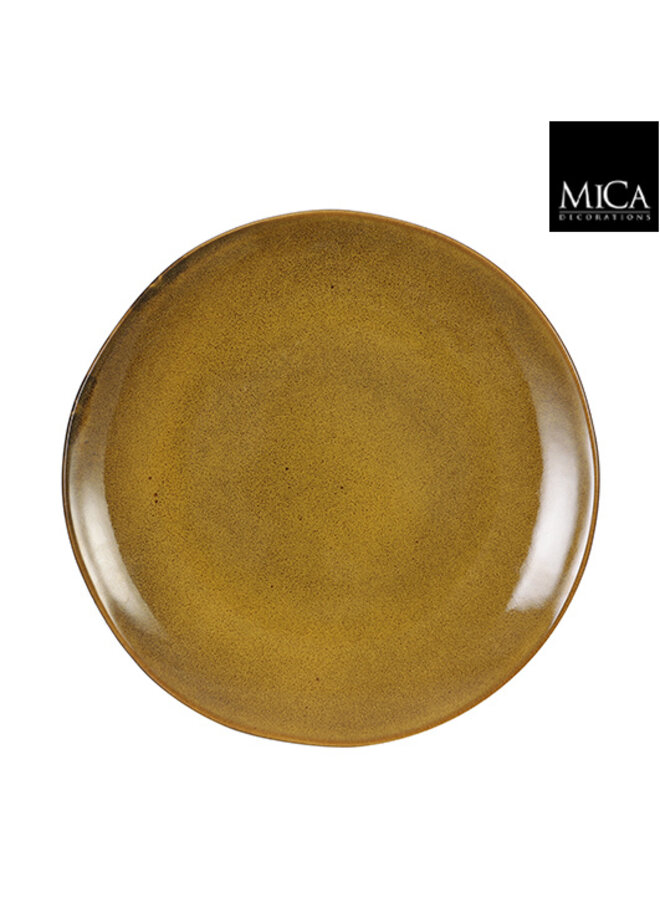 Tabo dinner plate ocher