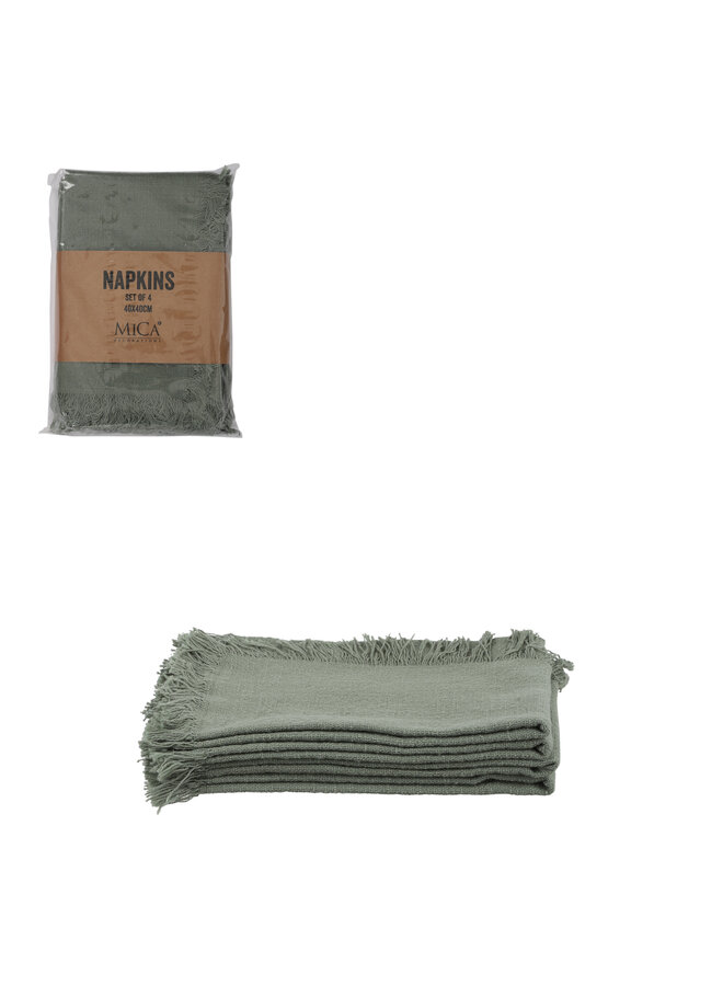 Xavie napkin green 4 pieces