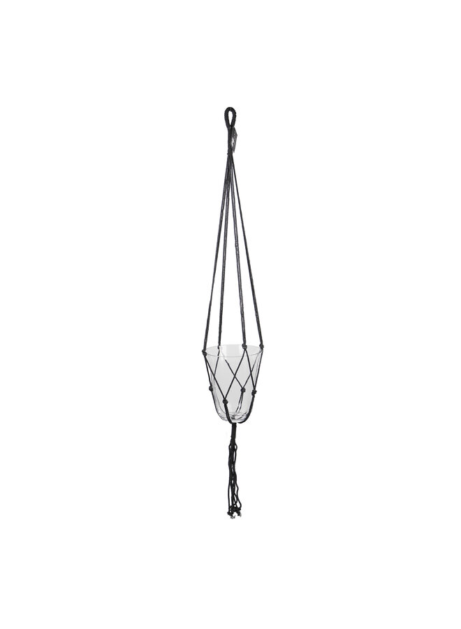 Knot potholder hanging anthracite