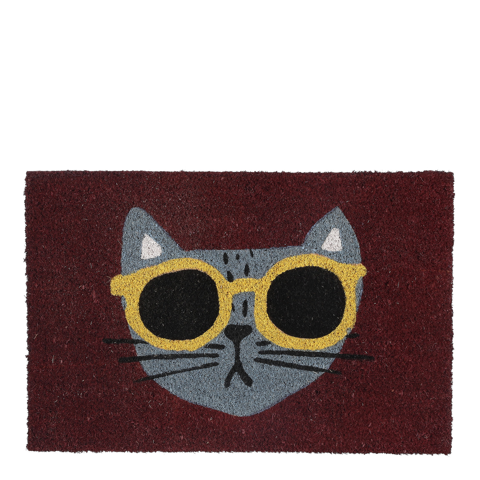 Mica Decorations Doormat cat d.pink