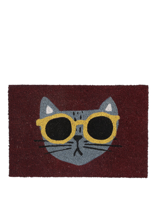 Doormat cat d.pink