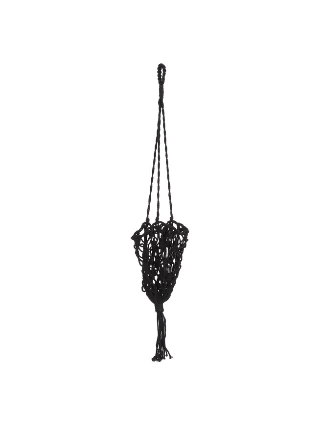 Pot holder hanging black