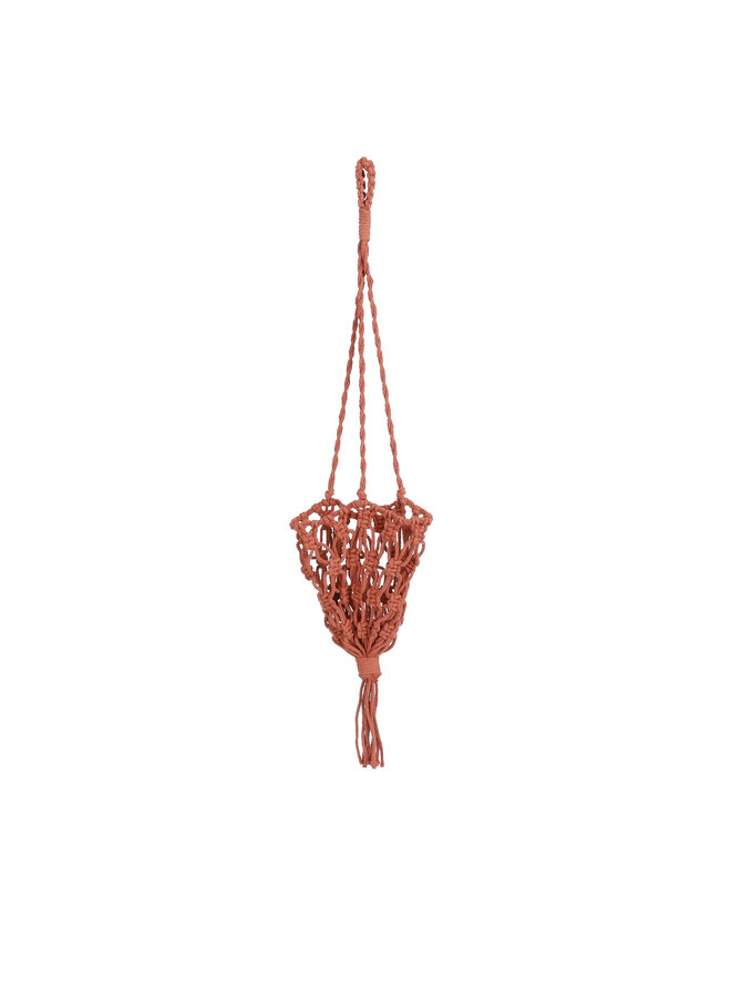 Pot holder hanging pink