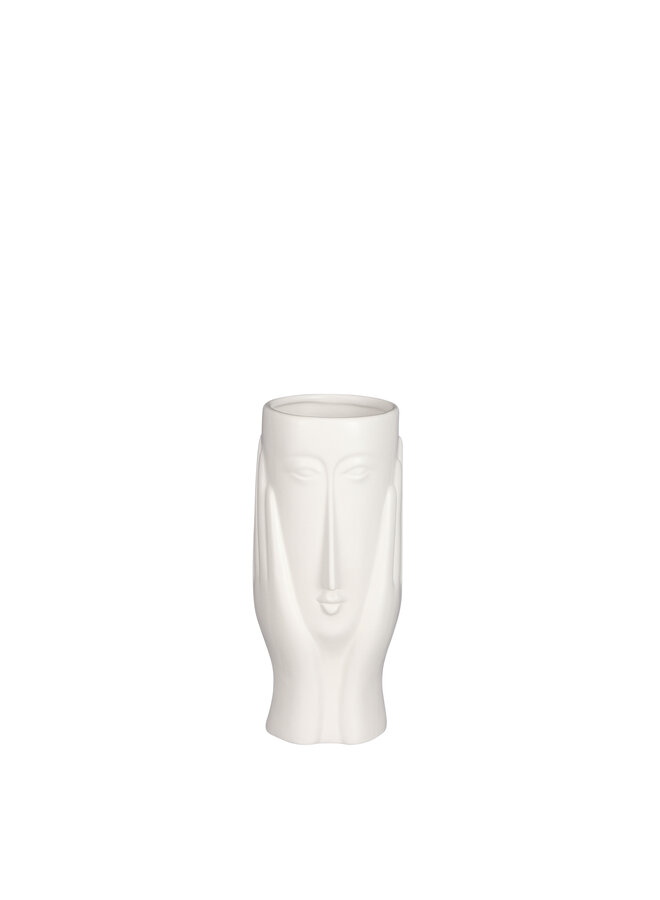 Vase face white