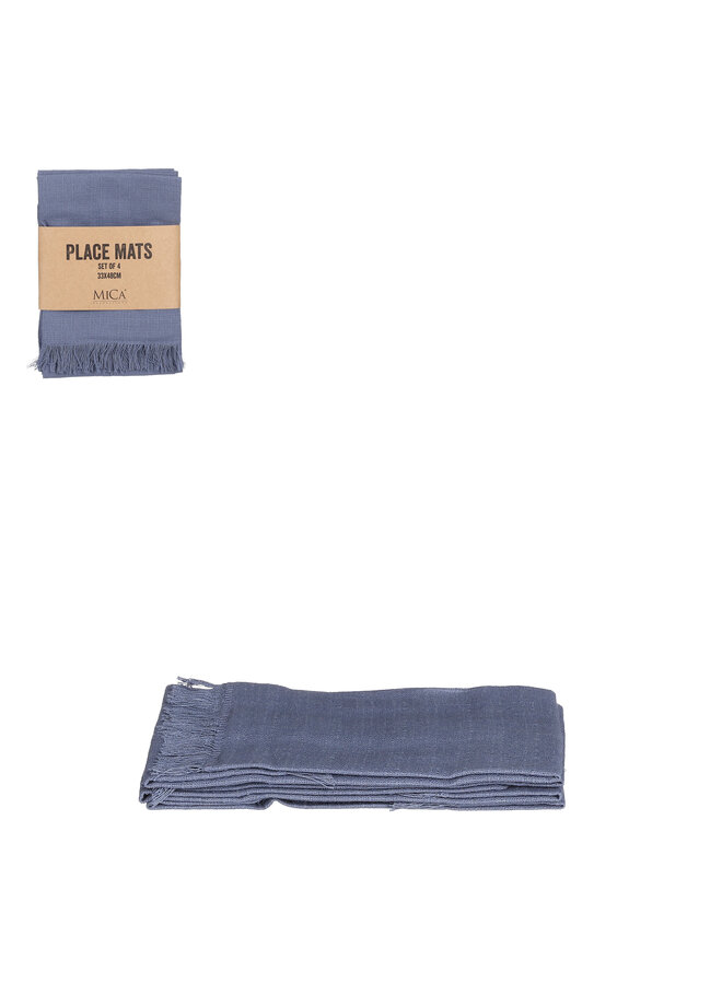 Villia placemat blauw