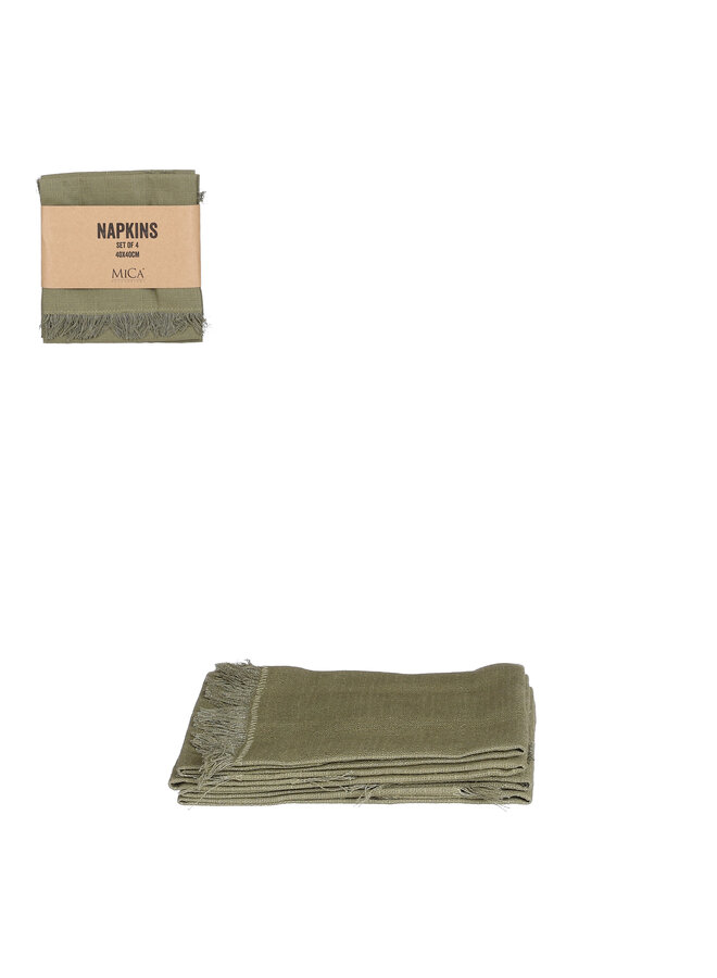 Villia napkin green