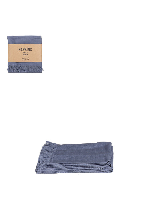 Villia napkin blue