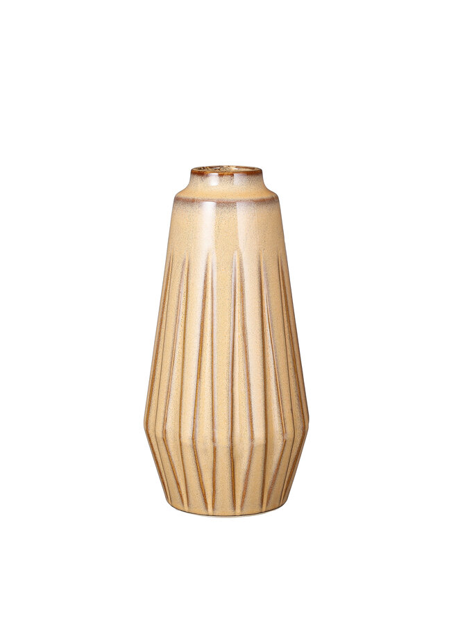 Xanti vase orange rib