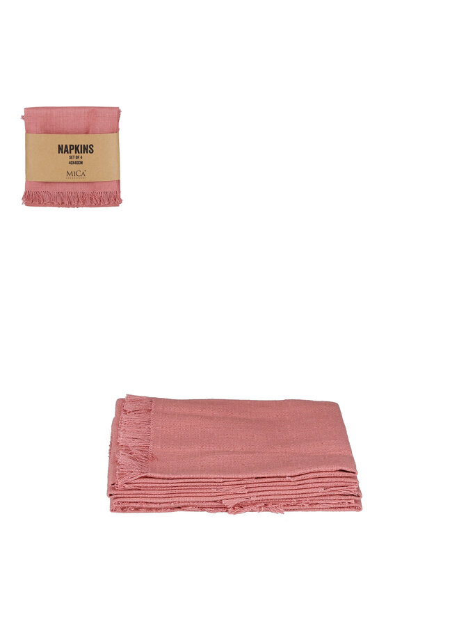 Villia napkin salmon 4 pieces