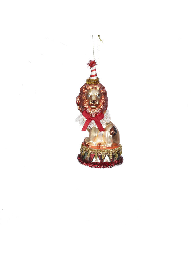 Ornament lion red
