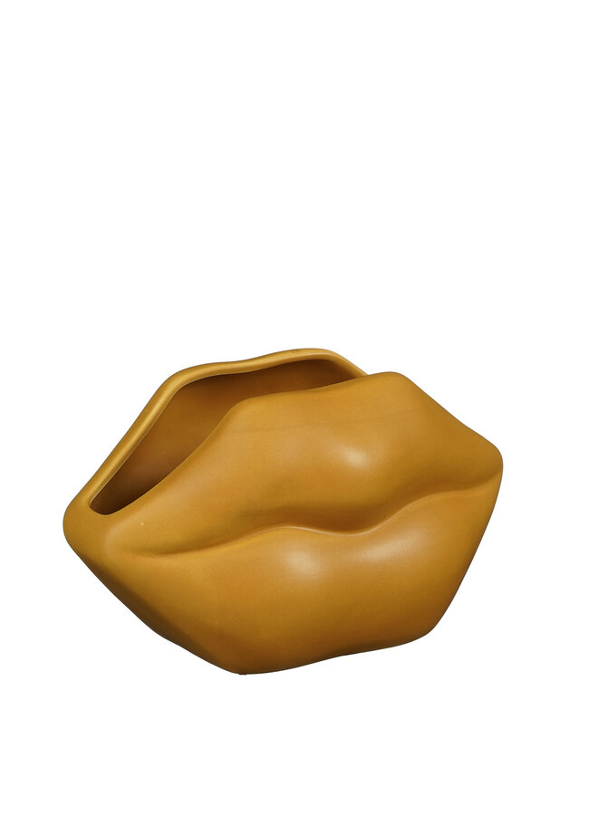 Vase lips ocher