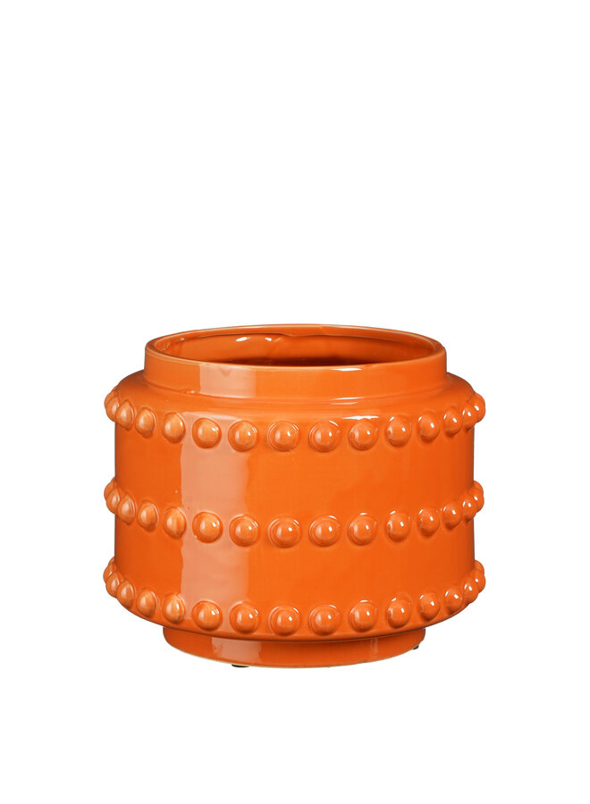 Boaz pot round orange