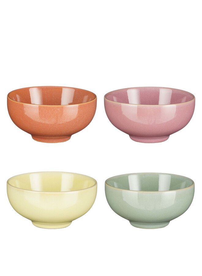 Rico bowl yellow orange green pink 4 pieces