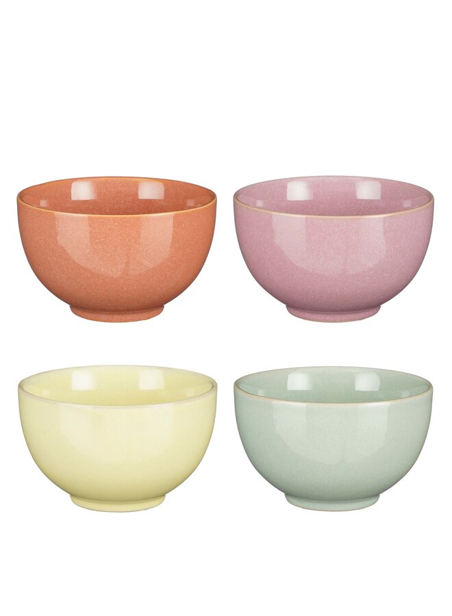 Rico bowl yellow orange green pink 4 pieces