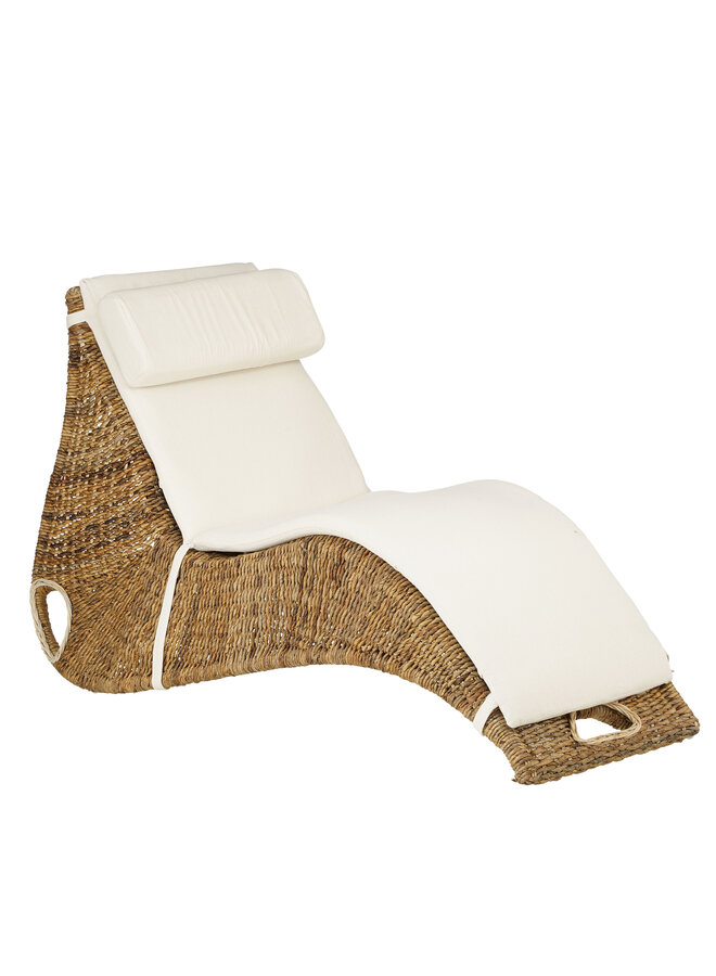 Felice lounger with pillow d.brown