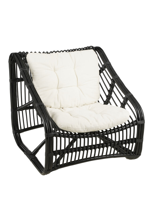 Jay chair with pilllow black