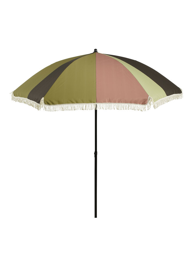 Parasol streep groen