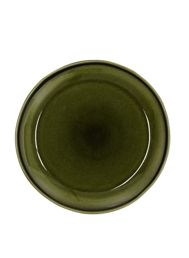 Rhea dinner plate green