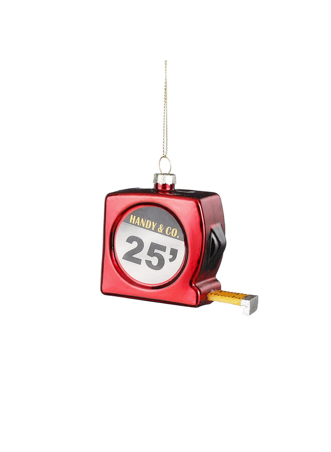 Ornament measuring tape rood