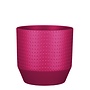 Nola pot rond fuchsia mat relief