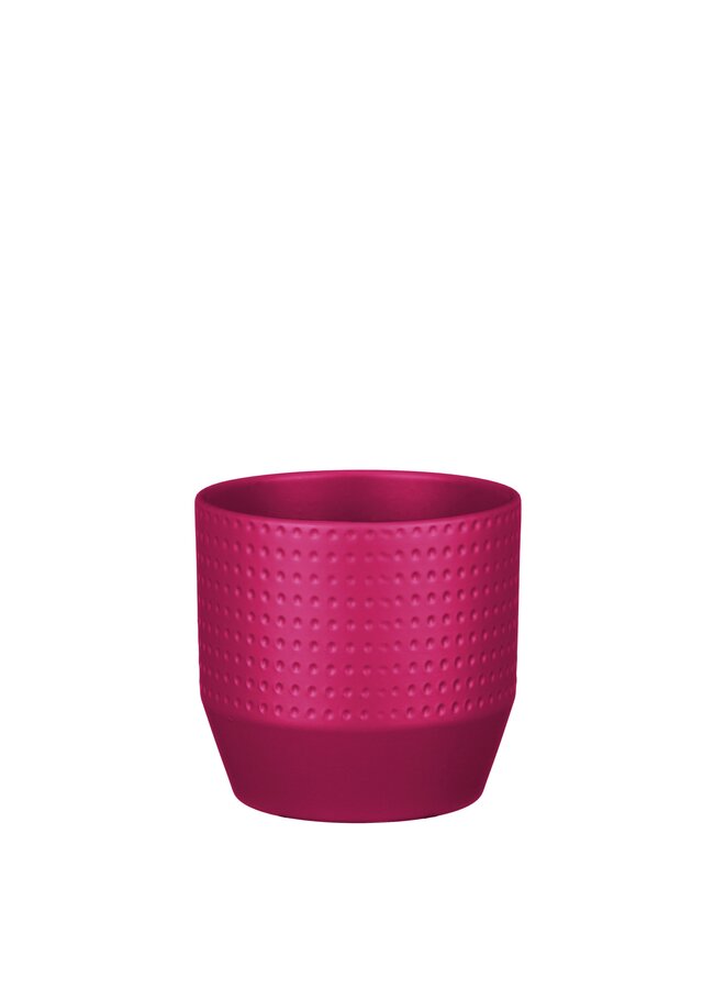 Nola pot rond fuchsia mat D16cm