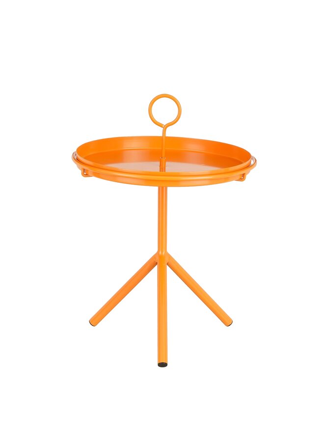 Aston bijzettafel oranje met afneembare tray